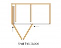 HAWA-27638 Folding Concepta 25 1851-2600mm srebrna lewa