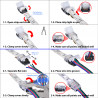 STRONGLumio Szybkozłącze do taśm LED 12 mmRGBCCT IP54/65-kabel 6 żyłowy RGBCCT