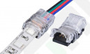 StrongLumio Szybkozłącze do RGB taśm LED 10 mm - kabel 4 żyłowy RGB