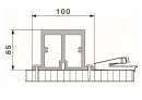 HAWA-24322 Folding Concepta 25 wzmocnienie górnej części 2600mm