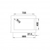 BLANCO 527167 Zlew Subline 430/270-U InFino manualny Silgranit PuraDur biały
