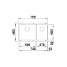 BLANCO 527167 Zlew Subline 430/270-U InFino manualny Silgranit PuraDur biały