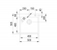 StrongSinks S3 Zlewozmywak Duna 500, rozm.500 x 505 mm nierdz., mimośród