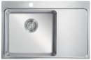 StrongSinks S3 Zlewozmywak Nida 787, rozm.787 x 520 mm nierdz.,ociekacz prawy