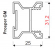 SEVROLL 05790 Prosper GM 18 rączka 2,7m, srebrny