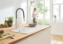 GROHE Bateria kuchenna Concetto wąż natryskowy silikon supersteel 31491DC0