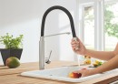 GROHE Bateria kuchenna Concetto wąż natryskowy silikon supersteel 31491DC0