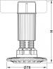 637.76.352 Noga rektyfikacyjna V.80 mm