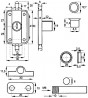 K-SISO 7080 zamek baskwilovy + 2x pręt 1000 mm