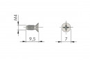 IF-śruba Maori M4x9,5 PZ2 łeb wpuszczany ocynk biały