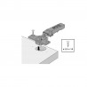 HETTICH 9313190 Novisys 105° TB45 nakładany, na wkręt, SiSy