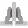 HETTICH 9313230 Novisys 105° TB45 półnakładany, na wkręt, bez SiSy