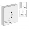 HETTICH 9313885 prowadnik Novisys D=3 wkręt