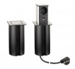 StrongPower Gniazdo PowerUp, 1x230V, ładowanie USB A/C, stal nierdzewna, Schuko
