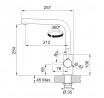 FRANKE Bateria FS 3230.901 LINA SMART czarny matowy, bez prysznica