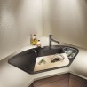 BLANCO 523656 zlewozmywak DELTA II antracyt InFino z korkiem SILGRANIT PuraDur