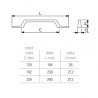 TULIP uchwyt Mount 128 czarny mat