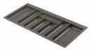 Wkład na sztućce Nolago bazalt szary do Merivobox 100 (908 x 423 mm)