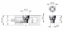 IF-Target J12 zębatka do płyty o grubości 18/19mm