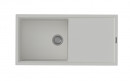 StrongSinks S3 Zlewozmywak  granit Labe 1000,1000x500 mm,z ociekaczem,biały