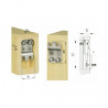 Łącznik KNAPP K046 DUO 46/30 mm do profili drewnianych