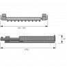 HETTICH 9132917 wysuwany wieszak na spodnie 600-700mm
