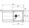 FRANKE Zestaw T41Č OID 611 czarny + FP 9000.071 onyx