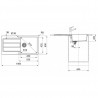 FRANKE Zestaw T78Č S2D 611-100 czarny + FP 9000.071 onyx