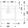 FRANKE Zestaw T25Č SID 610 czarny + FP 9000.071 onyx