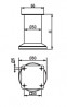 StrongLegs noga meblowa FS001, 120Rmm, chrom matowy