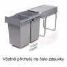 GOLLINUCCI Sorter Linea 222DM na drzwi, 300 mm, 2 kosze
