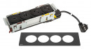 K- LEGRAND Disq´In 2x 230V + 1x USB A/C, HDMI, kolor czarny