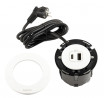 LEGRAND Disq60 1x USB A/C ładowarka, biała + kabel zasilający 2m