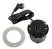 LEGRAND Disq60 1x USB A/C ładowarka, czarny/metal+ kabel zasilający 2m