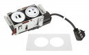 K- LEGRAND Disq´In 1x 230V + 1x USB A/C, bílá/bílá