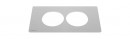 K- LEGRAND Disq´In 1x 230V + 1x USB A/C, czarny/stal nierdzewna