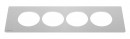K- LEGRAND Disq´In 2x 230V + 1x USB A/C, HDMI, czarny/stal nierdzewna