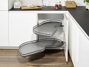 KES 234622 LeMans II kosze ARENA Style 450mm lewy - dno antracyt/reling antracyt
