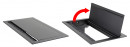 VersaFlap Mono 2.0, 3x 230V, 2x RJ45, anodowane aluminium