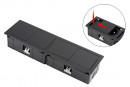 VersaHit Mono combi 1x230V, 1x USB A/C ładowarka, czarny mat