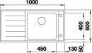 BLANCO 523000 zlewozmywak ANDANO XL 6S-IF perłowoszary bez korka SILGRANIT