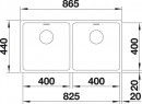 BLANCO 522985 zlewozmywak ANDANO 400/400-IF stal nierdz. połysk InFino bez korka