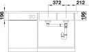 BLANCO 521665 zlewozmywak DIVON II 8S-IF stal nierdz.jedw.  InFino bez korka