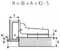 FGV 51MS150508C zawias półnakładany 110°