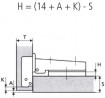 FGV 51MS150500C zawias nakładany 110°