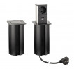 StrongPower Gniazdo PowerUp, 1x230V, ładowarka USB A/C í, czarne, Schuko