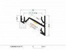 StrongLumio profil LED Corner 14 alu anodowany 2000mm
