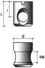 Nakrętka rolkowa BA02-M6 14x10mm