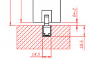 TERNO 630 Versatile profil dolny, 2m, czarna anoda