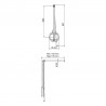 Pantograf jednoramienny LIFT/P-LS nosnost 12 kg